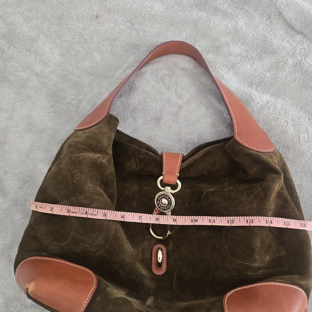 Dooney & Bourke Brown and Tan Hobo Bag - Picture 3 of 11